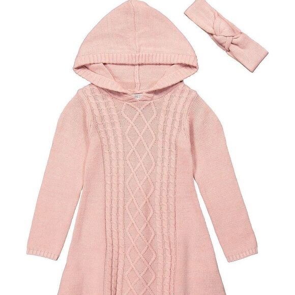 Nannette Kids Other - Long-Sleeve Sweater Dress & Headband